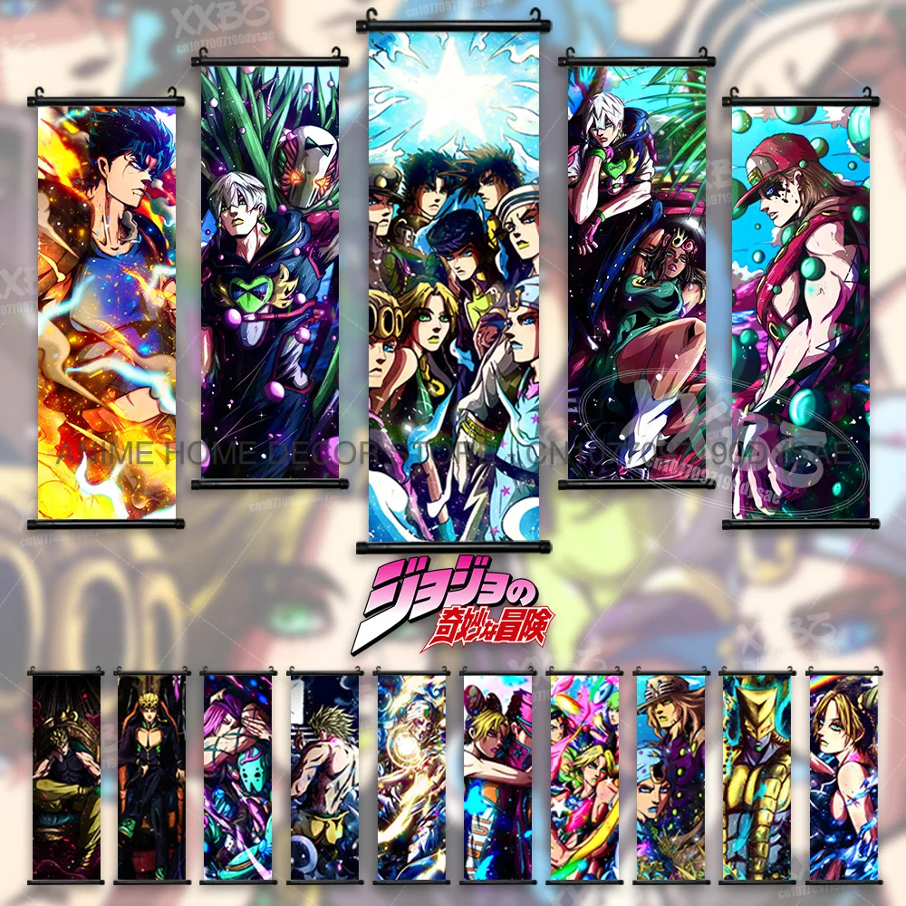 JoJo's Bizarre Adventure Interior Hanging Painting Anime Poster Jodio Joestar Home Decor Scrolls Picture Wall Artwork Wallpaper