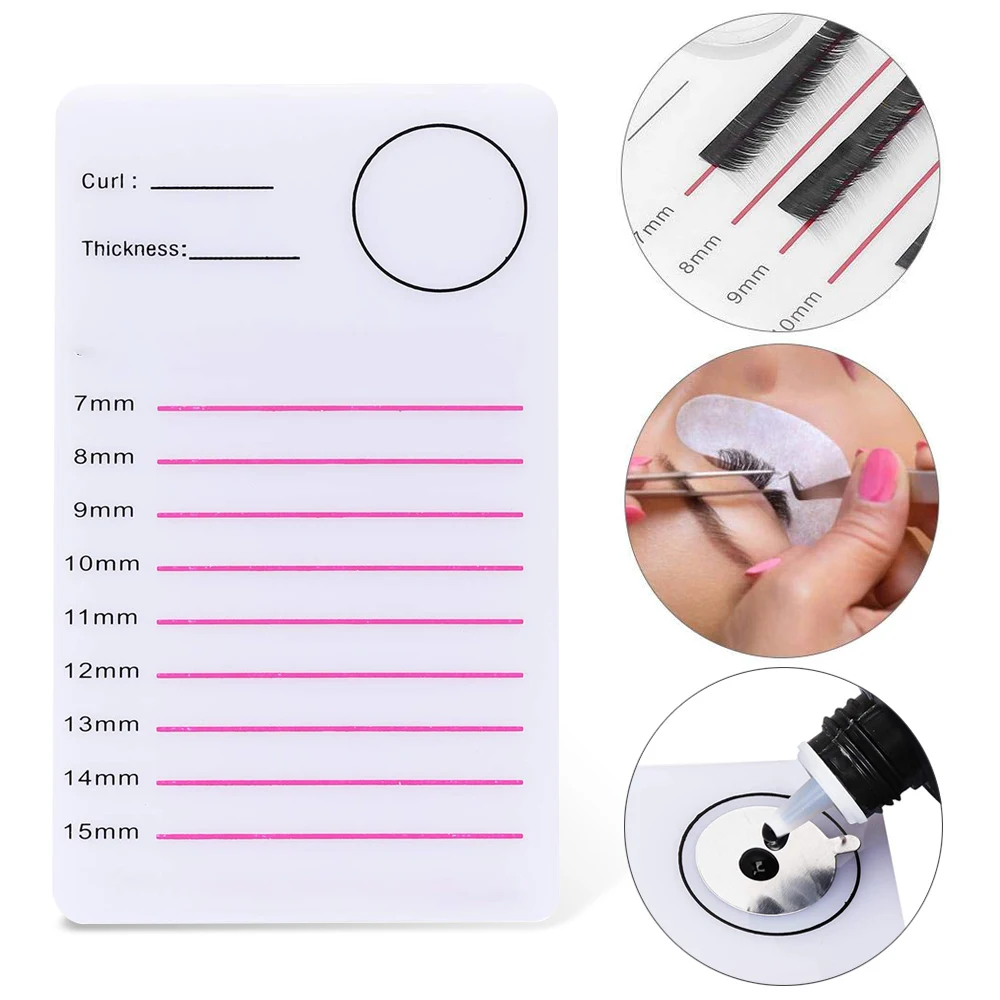 

Acrylic Eyelash Holder Pad Lashes Display Board Tray Individual Eyelash Glue Pallet Grafting Lash Extension Stand Makeup Tools