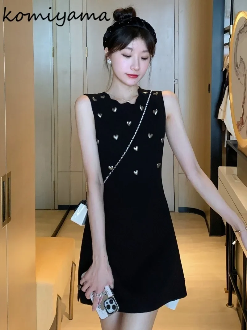 Лоскутное платье с сердечком Vestidos Mujer весенне-летнее туника Vestido без рукавов Ropa