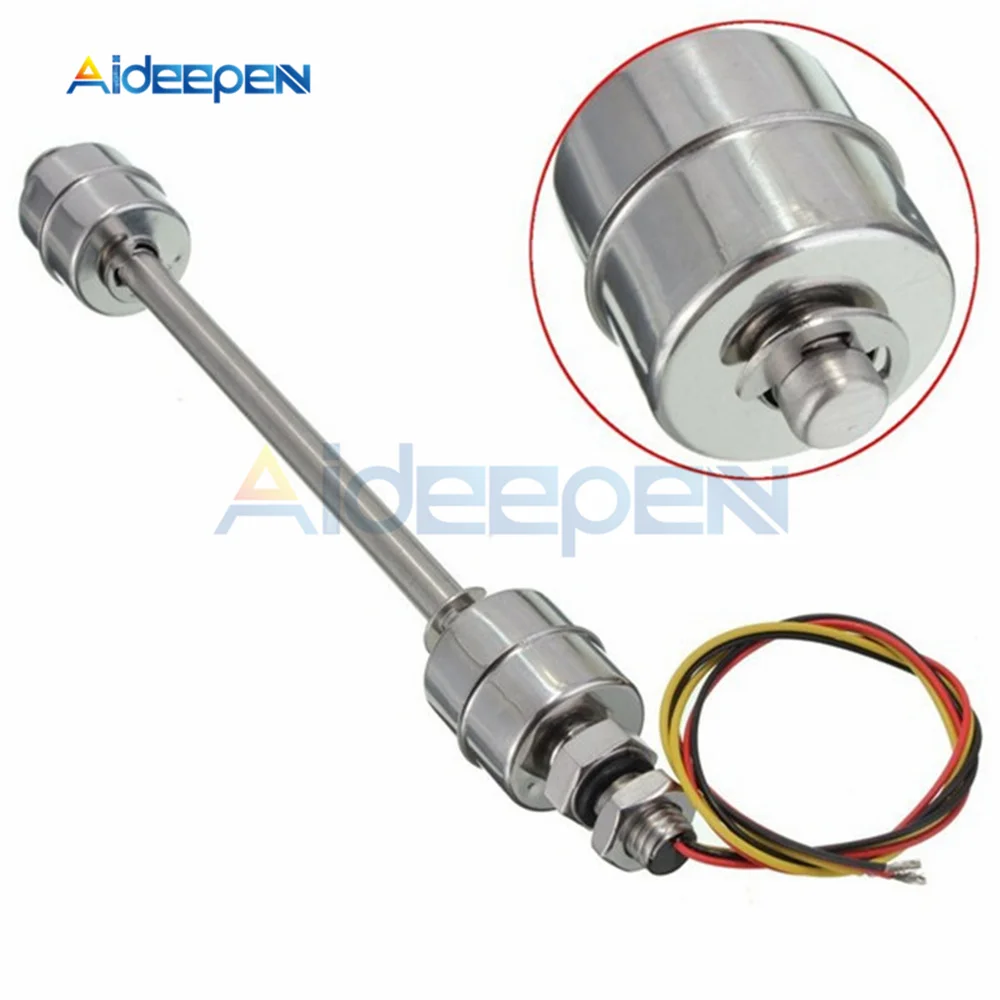 

1PCS Stainless Steel Float Sensor Switch Tank Liquid Water Level Sensor Double Ball Float Switch Tank Pool Flow Sensors 200mm