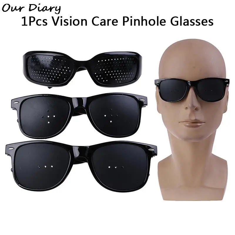 

3Styles Glasses Eye Exercise Eyesight Improve Plastic Natural Healing Cheap Unisex Vision Care Pin Hole Eyeglasses Pinhole