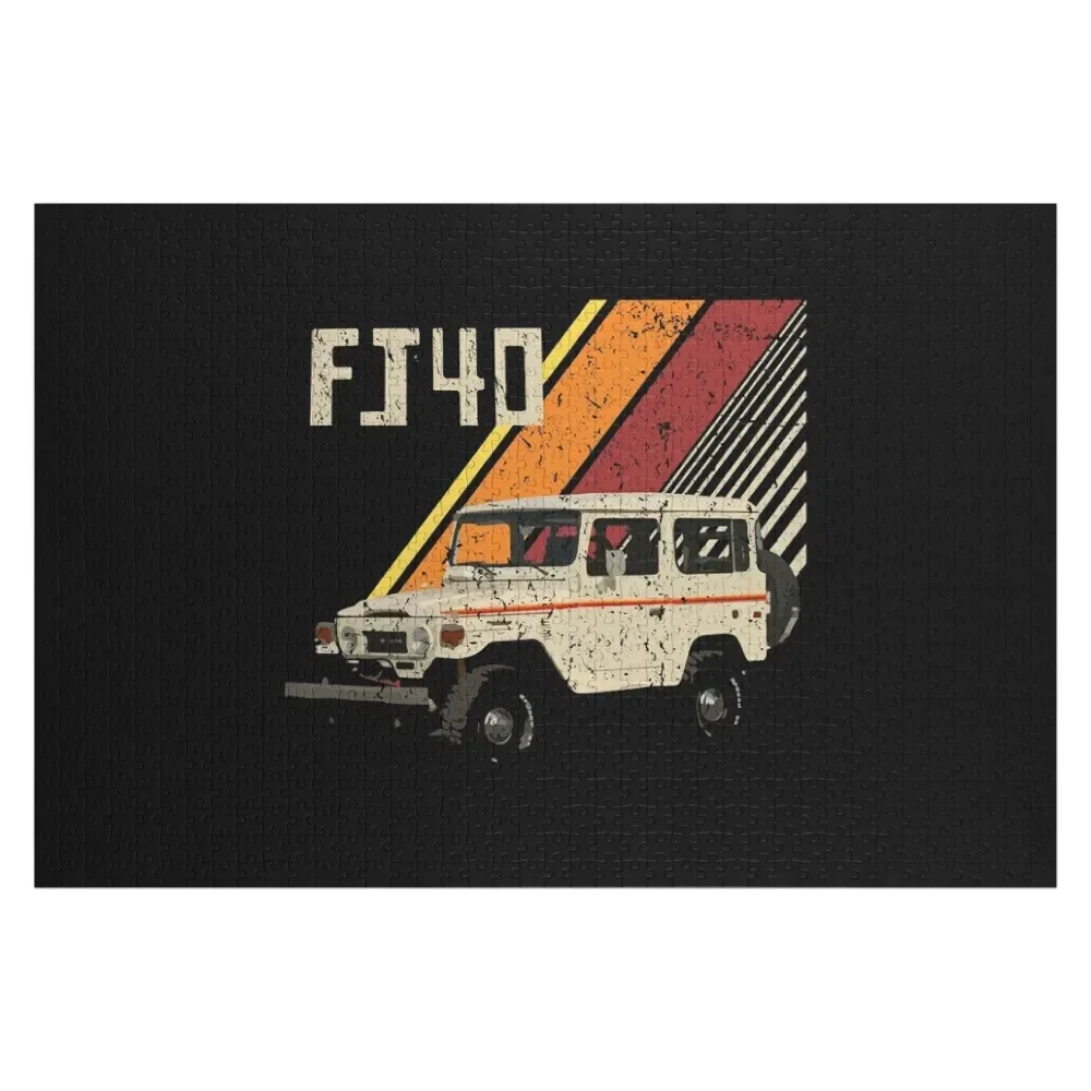 FJ40 Land Cruiser 4WD грузовик головоломка под заказ деревянное имя Деревянный пазл