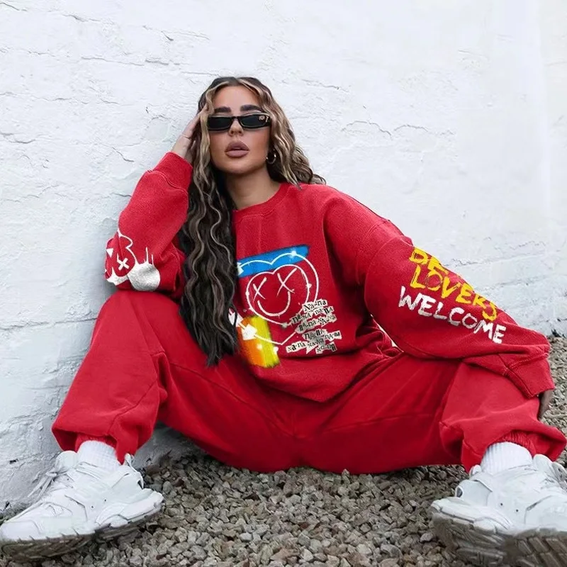 

Африканский комплект Дашики для женщин, спортивная одежда, Женский костюм на осень и зиму, модные джоггеры с капюшоном, женские спортивные к...