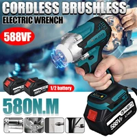 580n m upgrade 4 speed brushless cordless electric impact wrench rechargeable 12inch wrench power tools for makita battery