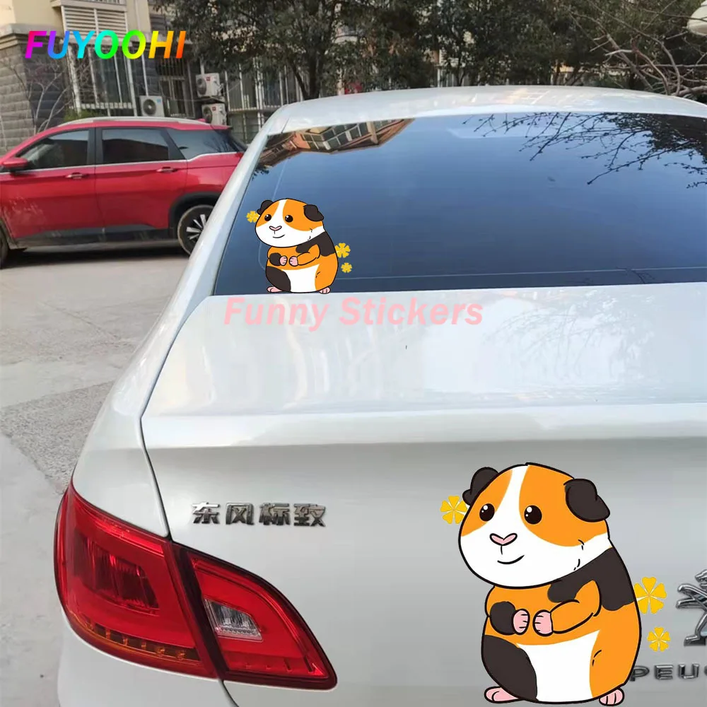 

FUYOOHI Exterior/Protection Funny Stickers Cousin Guinea Pig Vinyl Car Stickers Family Scratch-Proof Laptop Tuning Decal Decal