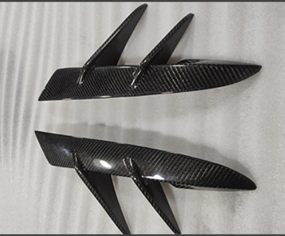 

Настоящее углеродное волокно для Toyota SUPRA A90 A91 MK5 2019-2023, автомобильный боковой спойлер, сплиттер FRP, передний бампер, плавники, разветвители, обвесы