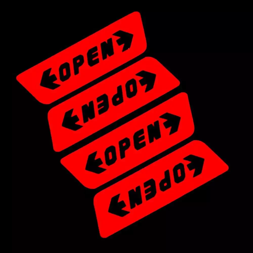 

Car Door Open Sticker Reflective Tape Safety Warning Sign Auto Decal