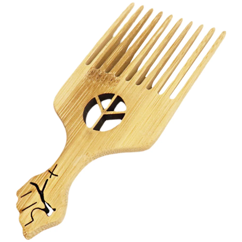 

Hair Comb Wooden Pick African Brush Afro Beard Wood Picks Brushing Care Tools Curly Parting Combs Braiding Detangle