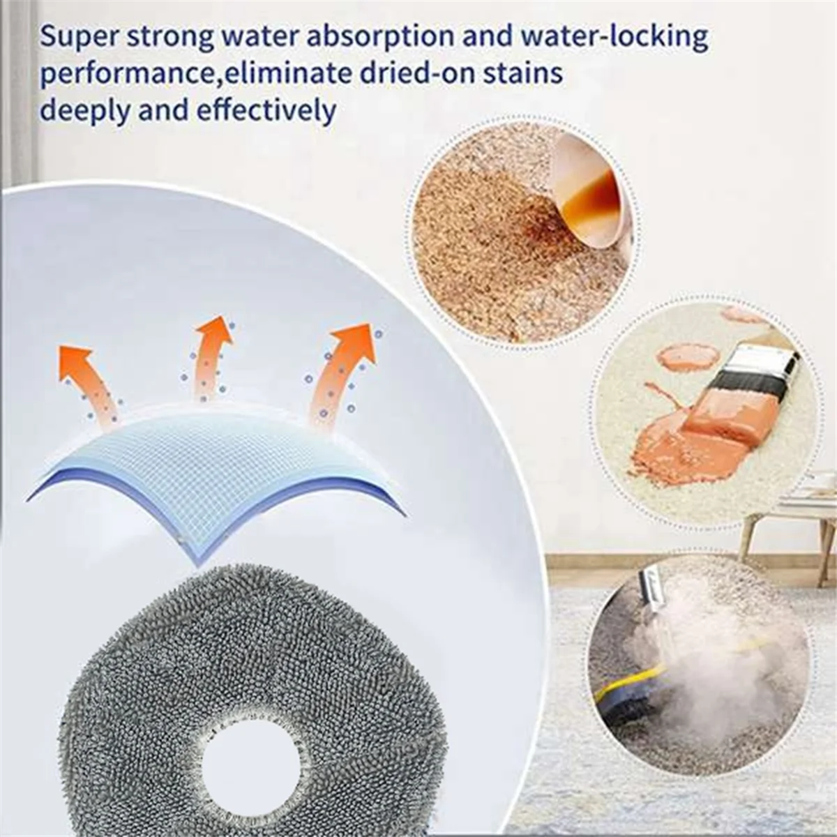 8 шт. запасные части ткань для швабры подметального робота X9Pro вакуумная швабра