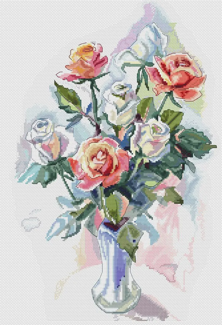 Набор для вышивки крестом Suya Rose 39-50