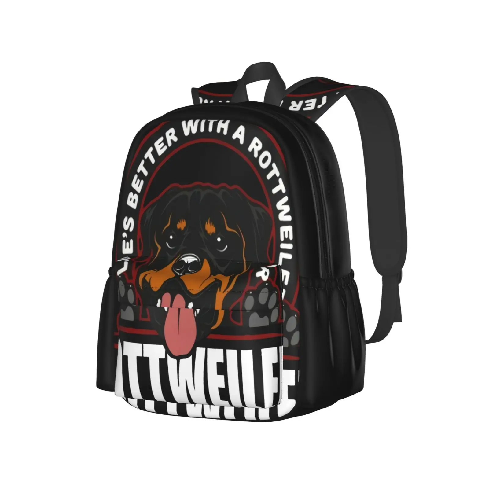 Фото Rottweiler владелец собак, немецкая небольшая мужская сумка, холщовые сумки, тканевая сумка, рюкзак, сумка для хранения обуви, сумка для хранения,... №1
