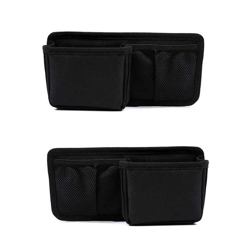 

For Toyota Hilux 2015-2021 Car Center Console Gear Shift Storage Bag Organizer Cell Phone Holder Accessories, Black
