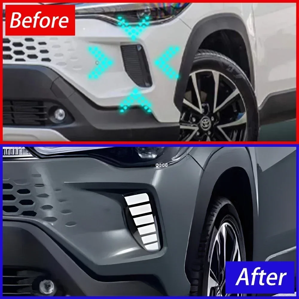 Фото Автоматическая сборка DRL для Toyota Corolla Cross 2024, обновленный передний бампер, светодиодные динамические дневные ходовые огни, автомобильные аксессуары №4