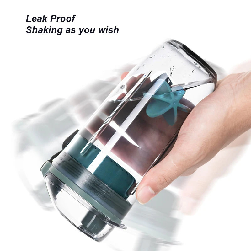 400 мл Спортивная бутылка-шейкер Пластиковая бутылка для воды с венчиком Шаровая