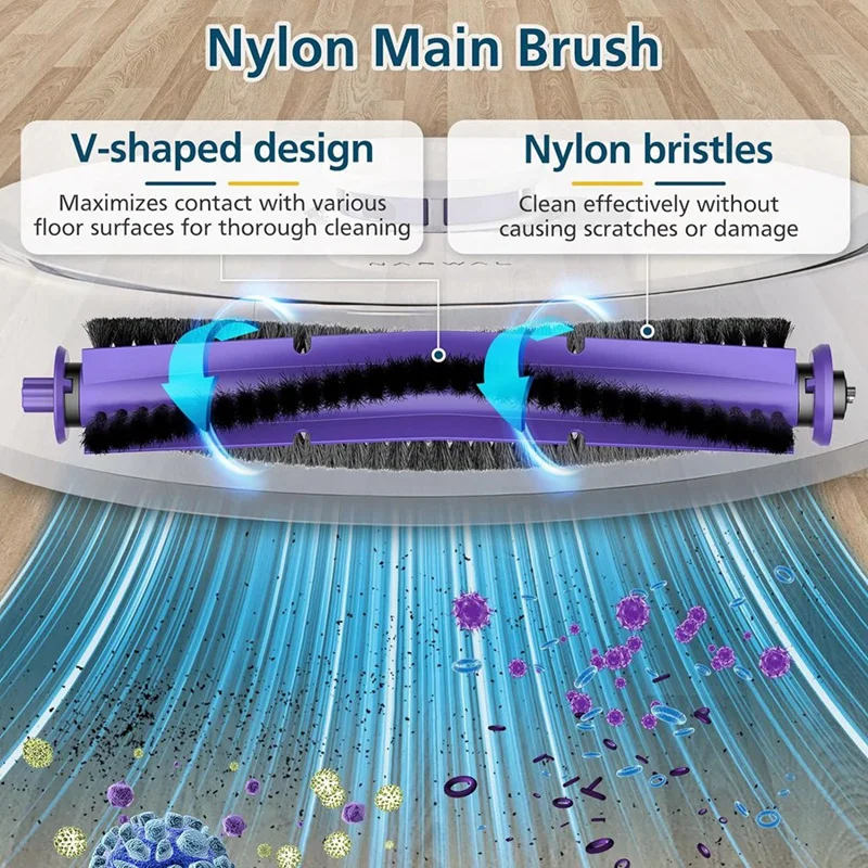 Запчасти для робота-пылесоса Narwal Freo сменные детали фильтры НЕРА накладки швабры