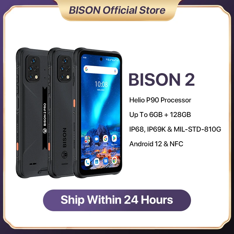 Смартфон UMIDIGI BISON 2 Pro защищенный Android Helio P90 6 5 дюйма 48 МП 6150 мА · ч 12 - купить по