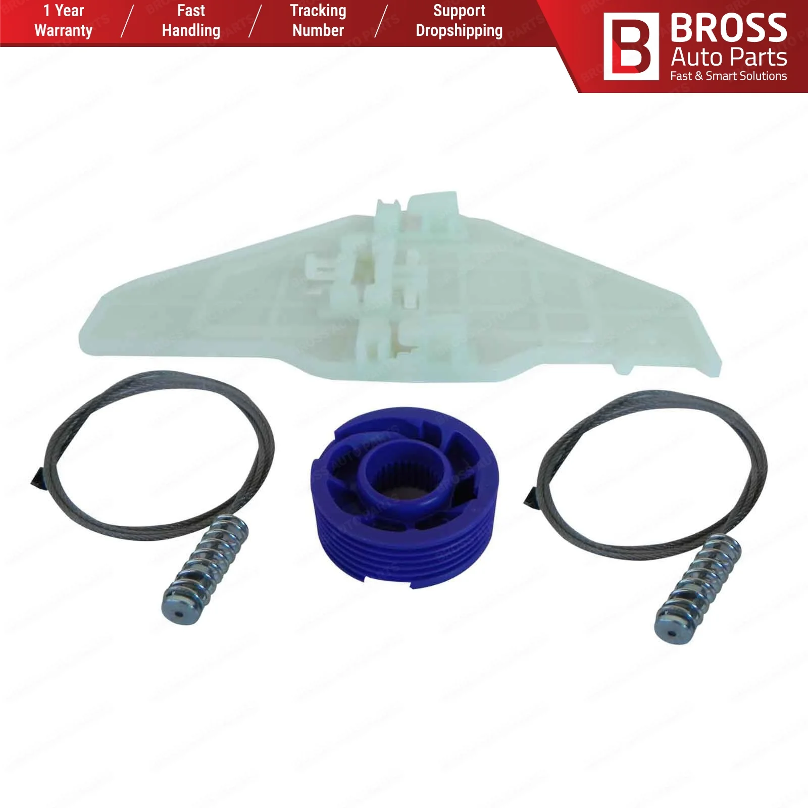 Запчасти для автомобилей Bross BWR1199 комплект ремонта электростеклоподъемника