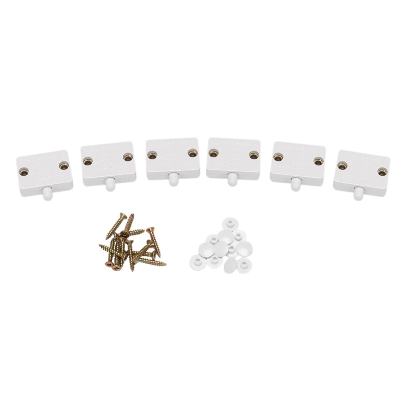 

24Pcs Door LED Switch For Closet Light,Normally Closed Cabinet Electrical Lamp Switches,For Closet Pantry Cabinet White