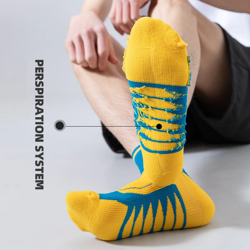Basketball Socks Thickened Towel Bottom Tube Pressure Socks Actual Combat Sweat Absorbent Non Slip Professional Elite Sports