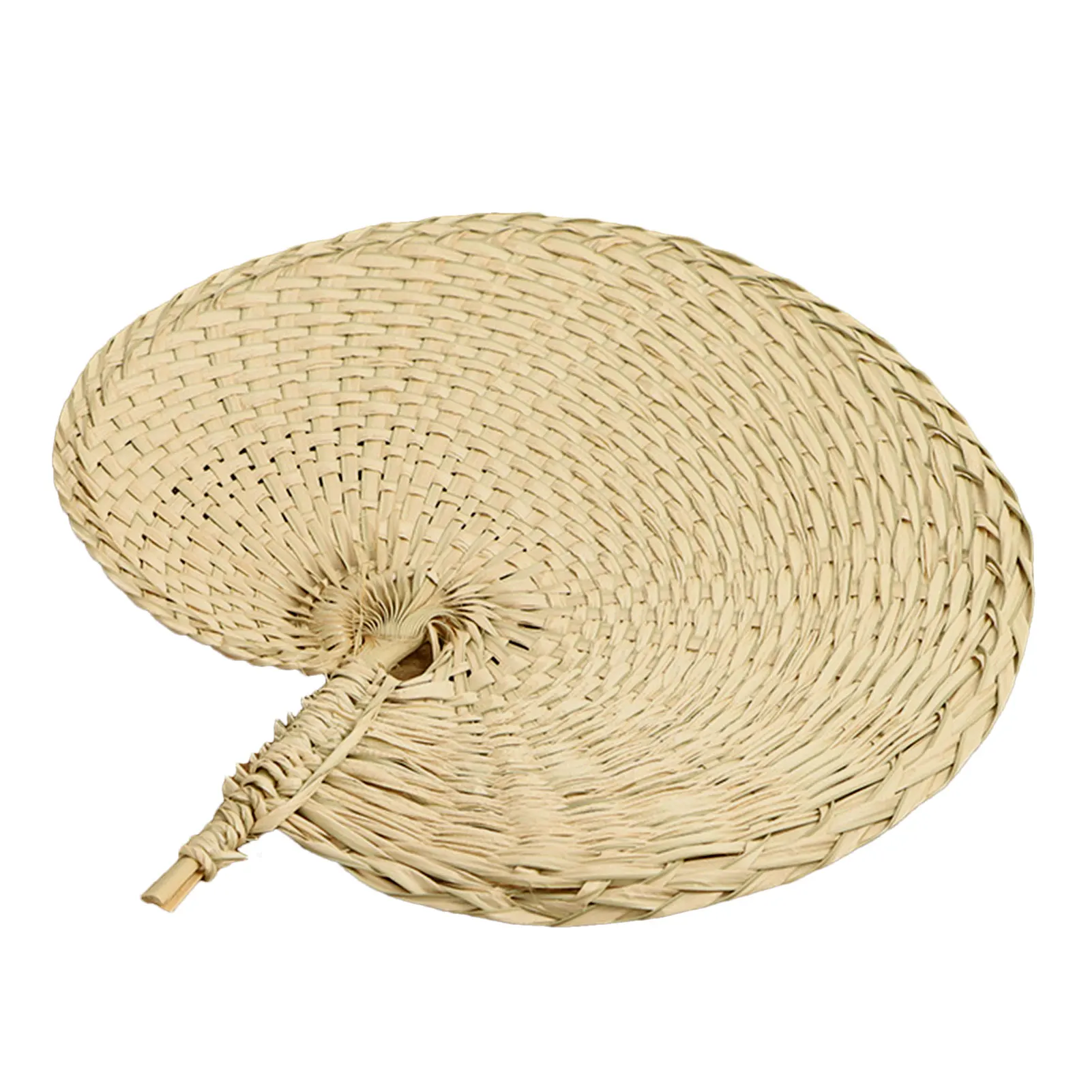

Raffia Fans Hand Made Handheld Paddle Fan Natural Palm Leaf Woven Fans Natural Dried Palm Leaves Weaving Fan Farm For Farmhouse