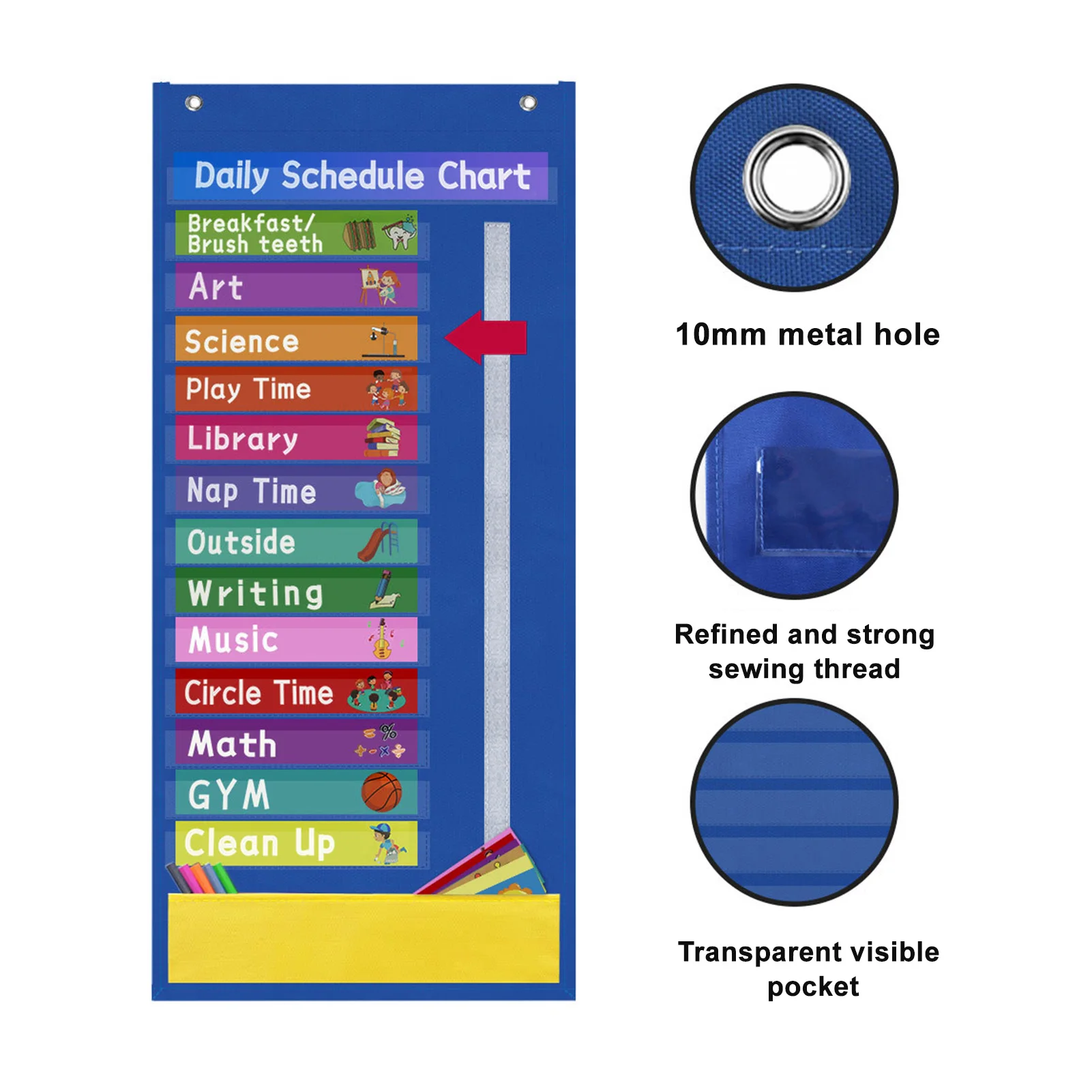Daily Schedule Chart Daily Calendar Visual Schedule For Kids