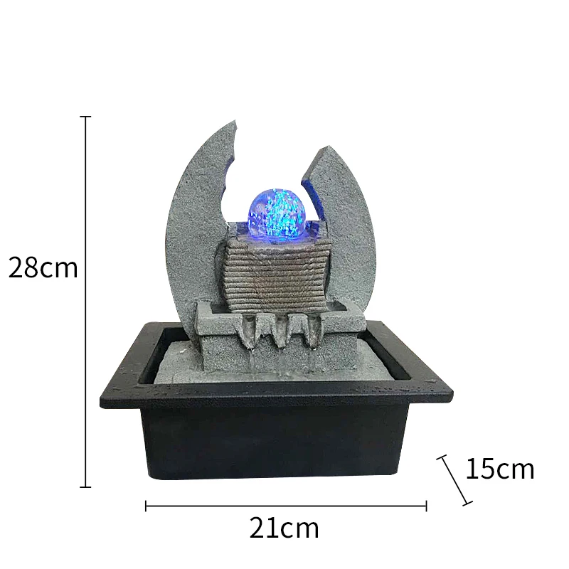 110 В-220 В настольные фонтаны для воды светодиодный хрустальный шар Lucky Feng Shui