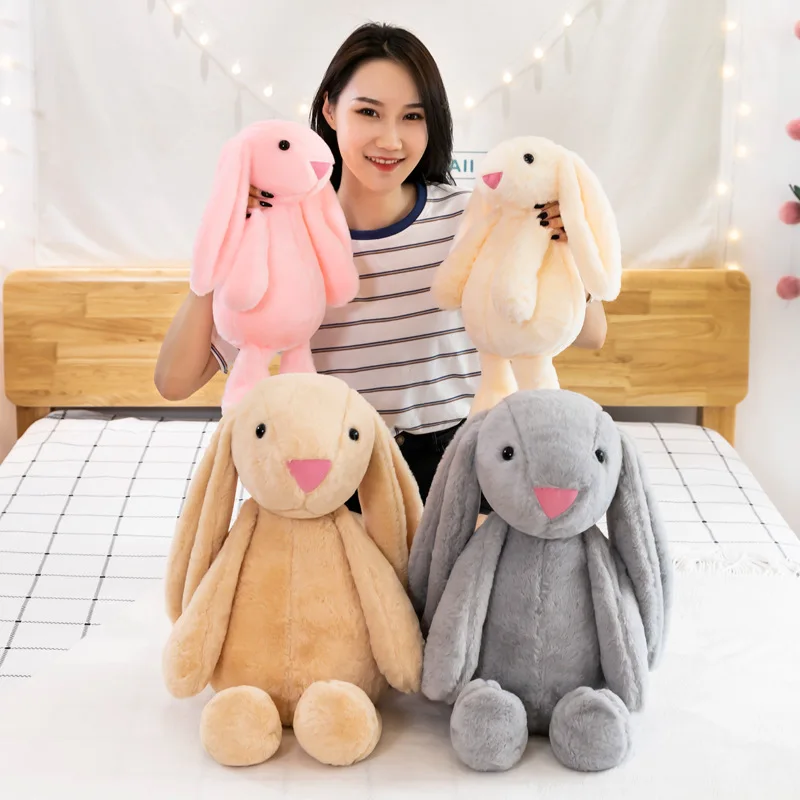 

Rabbit Plush Toy Doll Lop-eared Rabbit Soothe Rabbit Pillow Home Decorative Kawaii Cute Plushie Bunny Stuffed Animal Girl Gift