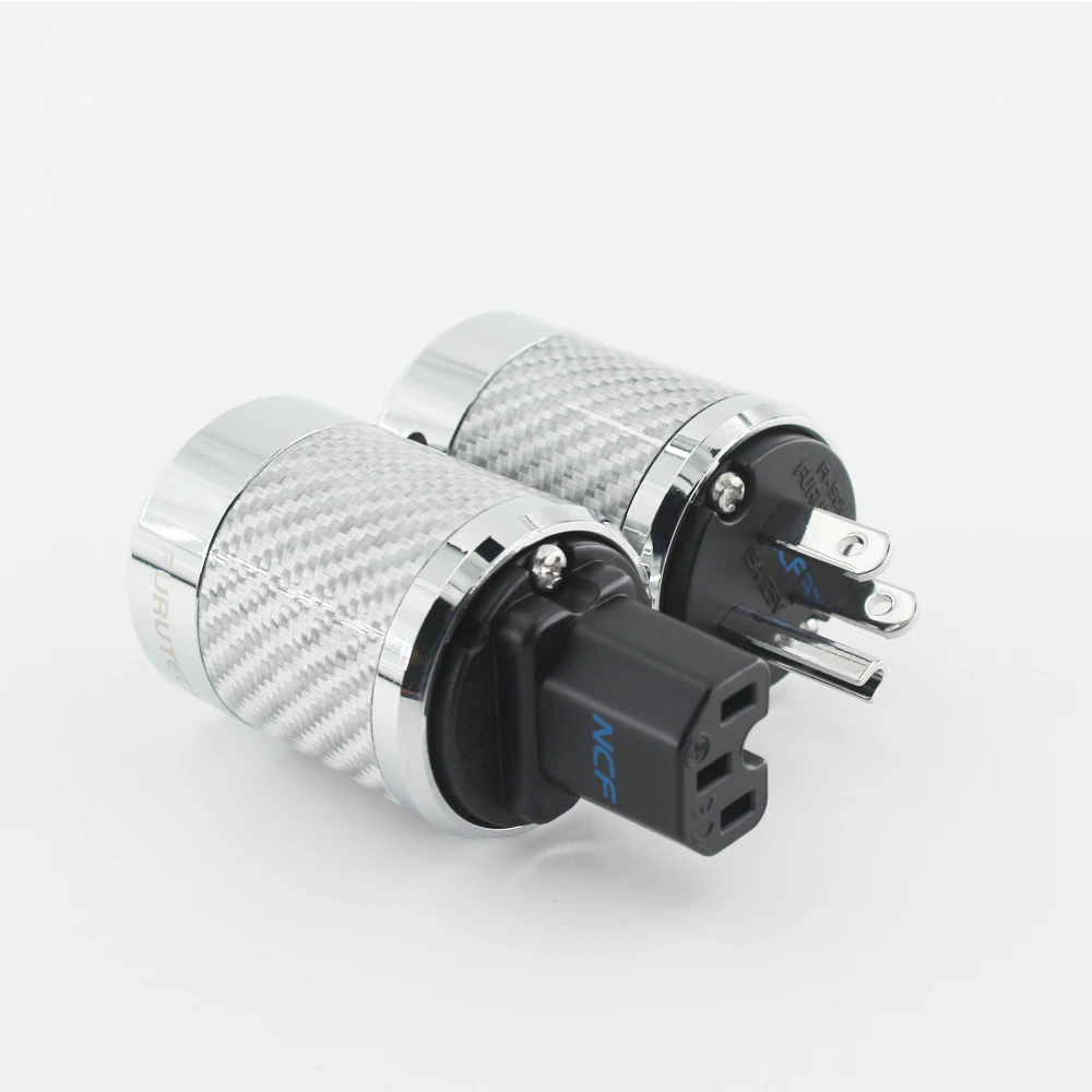 Furutech FI-E50 / FI-50 NCF Nano Schukostecker Crystal power rhodium plating supply plug grade high end box 15A 125V | Электроника
