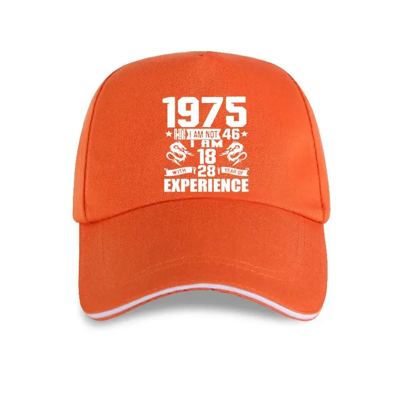 

new cap hat Funny Made In 1975 46th Birthday Gift Print Joke 46 Years Awesome Husband Casual Baseball Cap Cotton Men