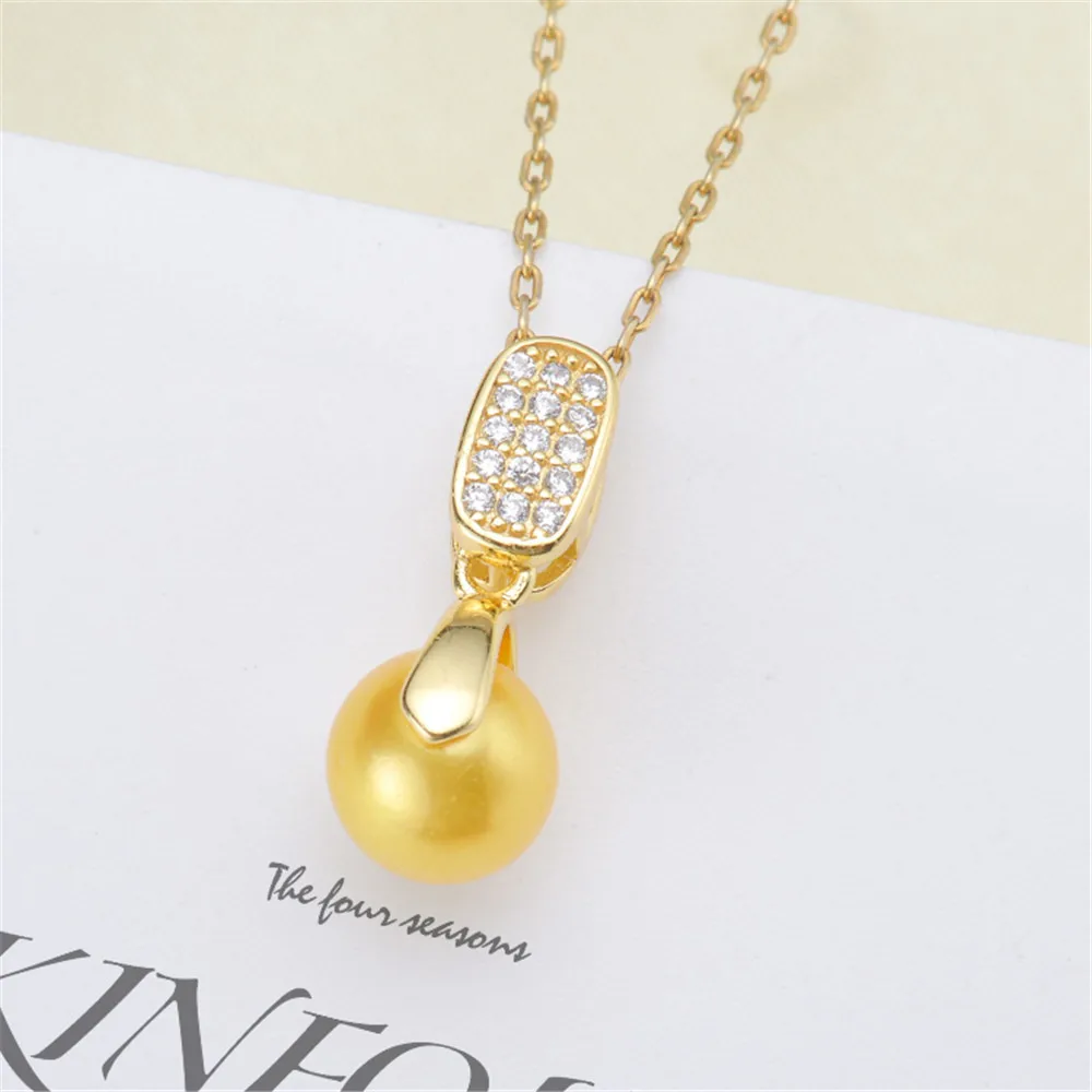 

DIY Pearl Accessories S925 Sterling Silver Pendant Head Ruyi Plate Clamping Clasp Jade Clamping Head Silver Clamping Head Holder