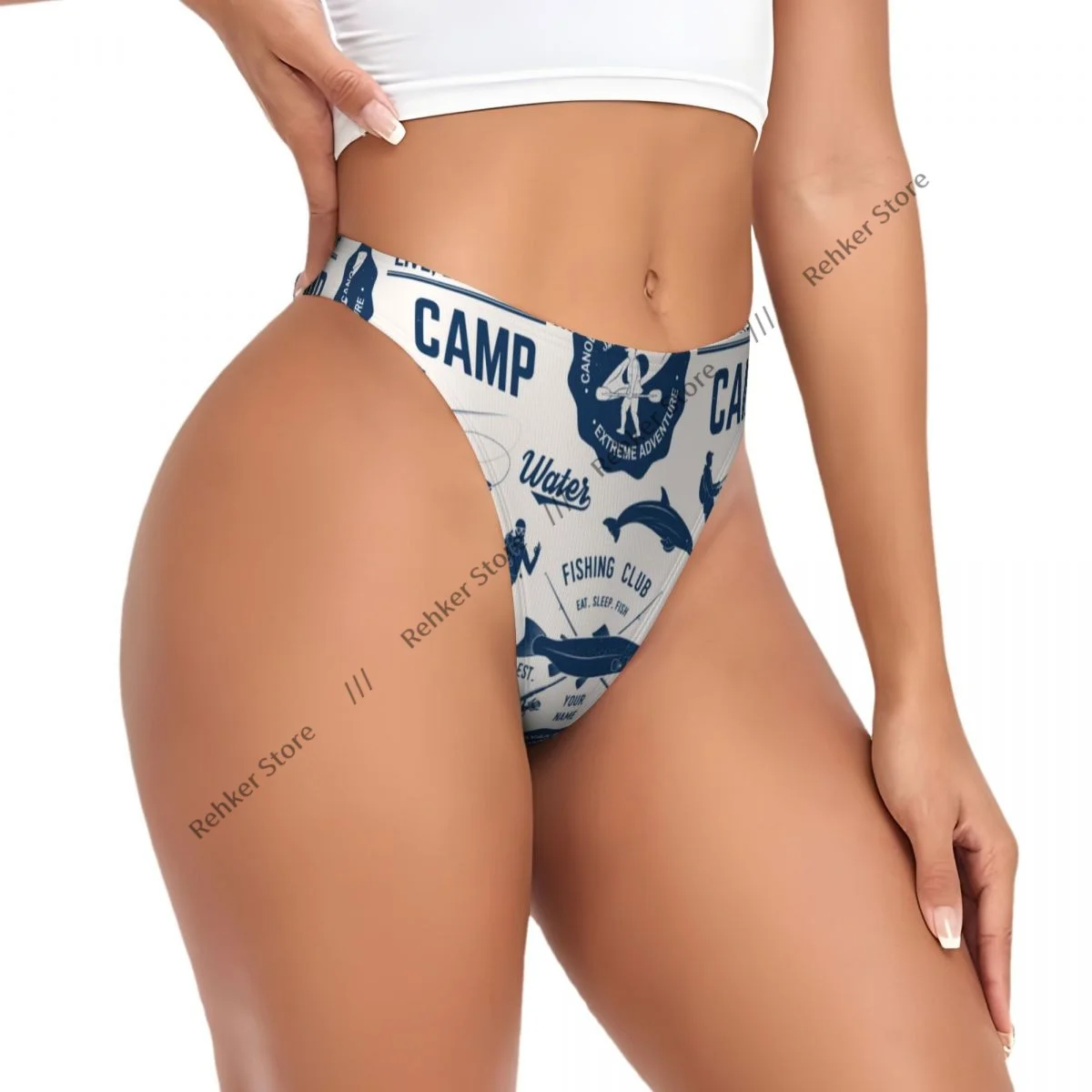 Сексуальные стринги женские трусики каноэ каяк и рыболовный клуб нижнее белье с