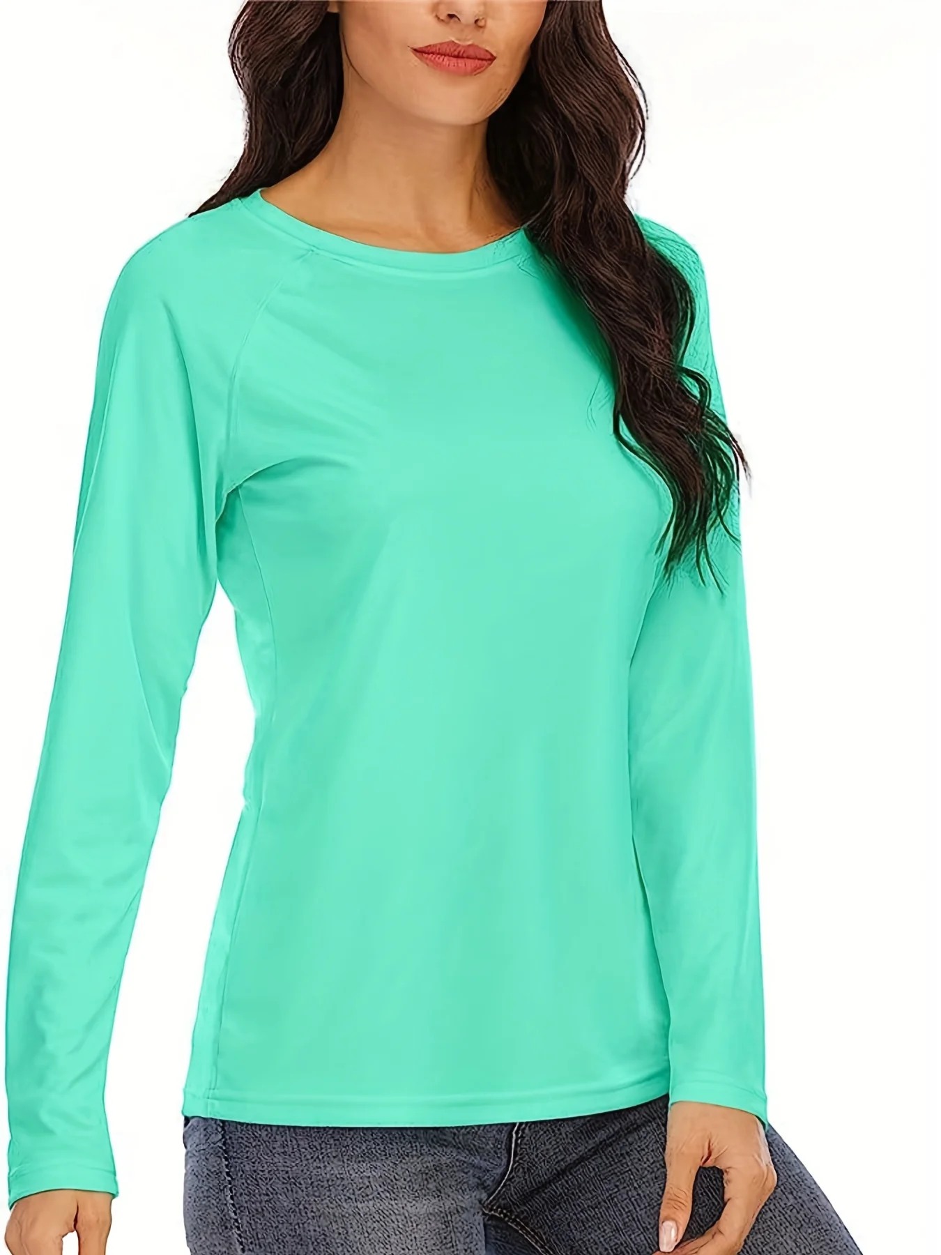 

Solid Color Long Sleeve UV Sun Protection Shirt