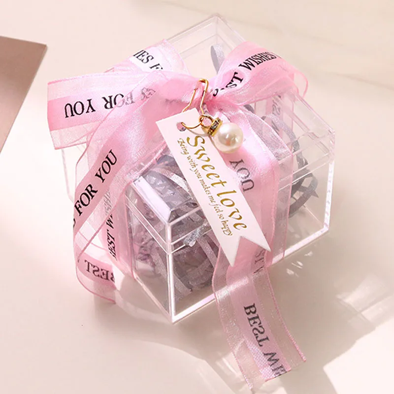 1 шт. коробки для конфет из ПВХ прозрачные свадебные сувениры и подарочные