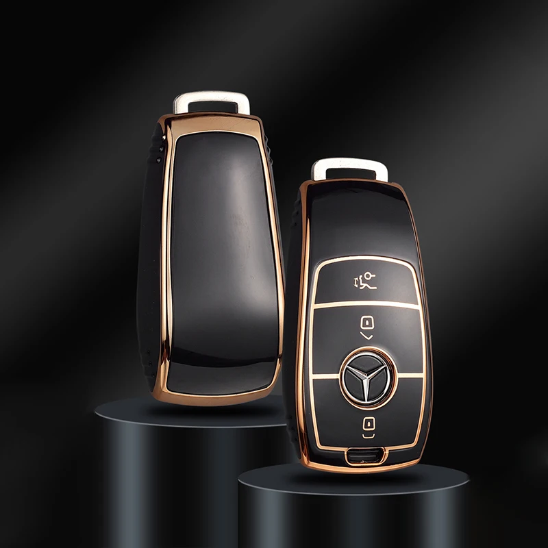 

TPU Car Key Case Cover For Mercedes Benz A C E S G Class GLC CLE CLA GLB GLS W177 W205 W213 W222 X167 AMG Keychain Accessories