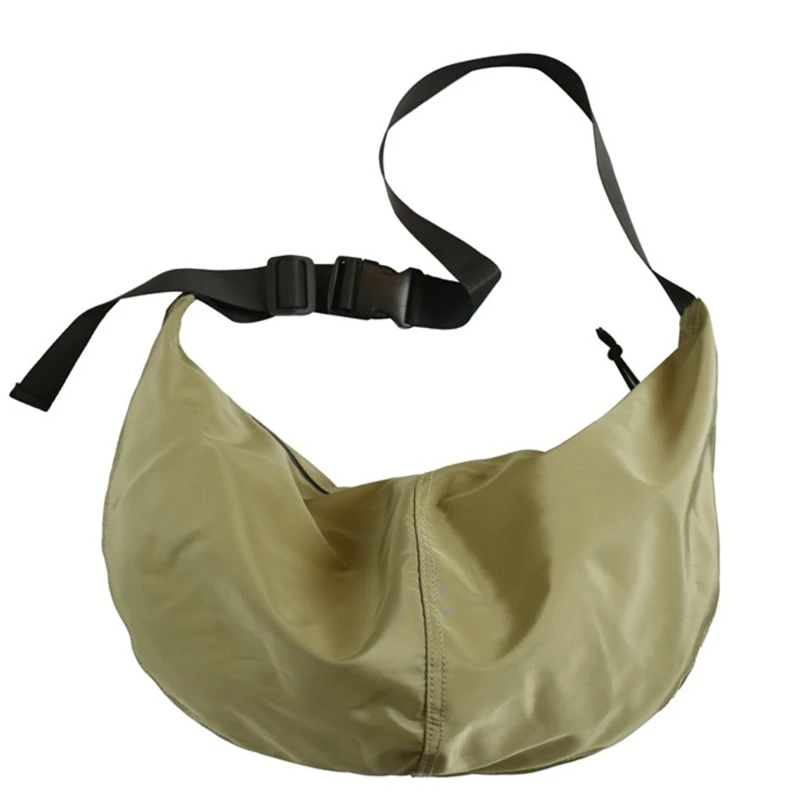 

Unisex Crossbody Bag Waterproof Nylon Shoulder Bag Dumpling-shaped Handbag 517D