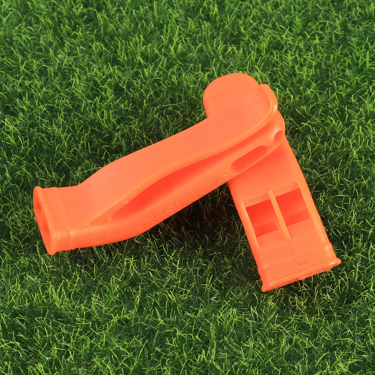 

18pcs Referee Clip Whistle Football Basketball Sports Whistle Training Survival Emergency Whistle for Outdoor (Orange)