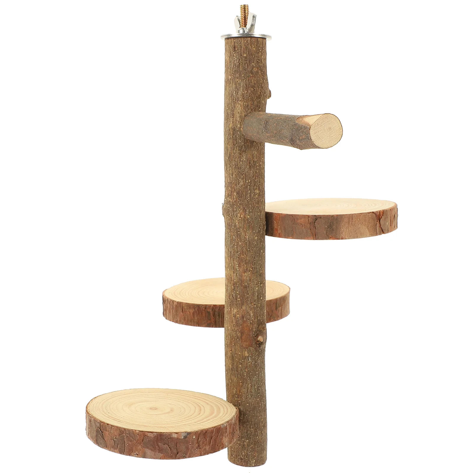 

Parrot Stand Jumping Board Chinchilla Chew Toy Wooden Diving Home Household Hamster Enclosure