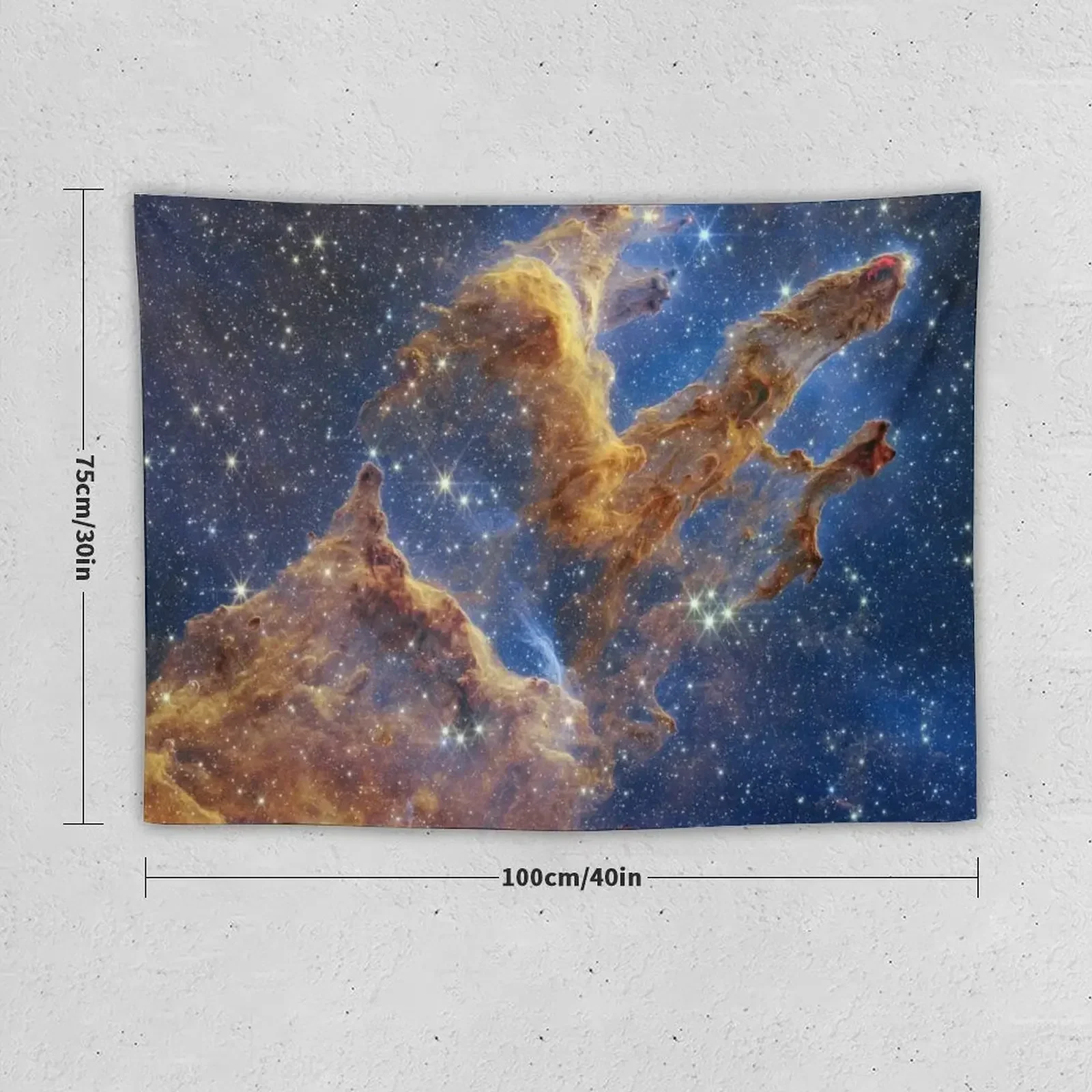 Pillars of Creation - M16 (NIRCam) Гобелен Эстетическое украшение комнаты Украшение дома