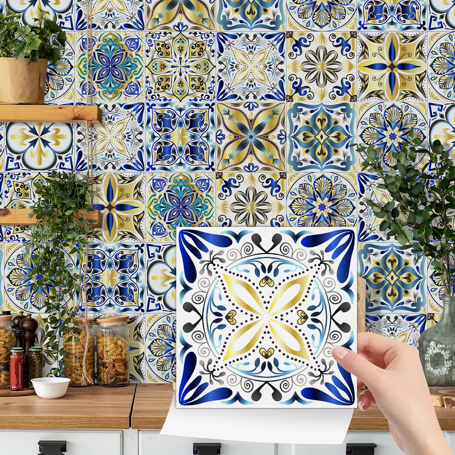 

Самоклеящиеся настенные наклейки ПВХ, 24 шт., Европейский стиль