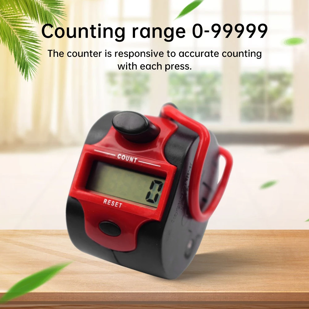 Tally Counter Портативный 5 Цифровой ручной кликер для ладоней Умное кольцо похвалы