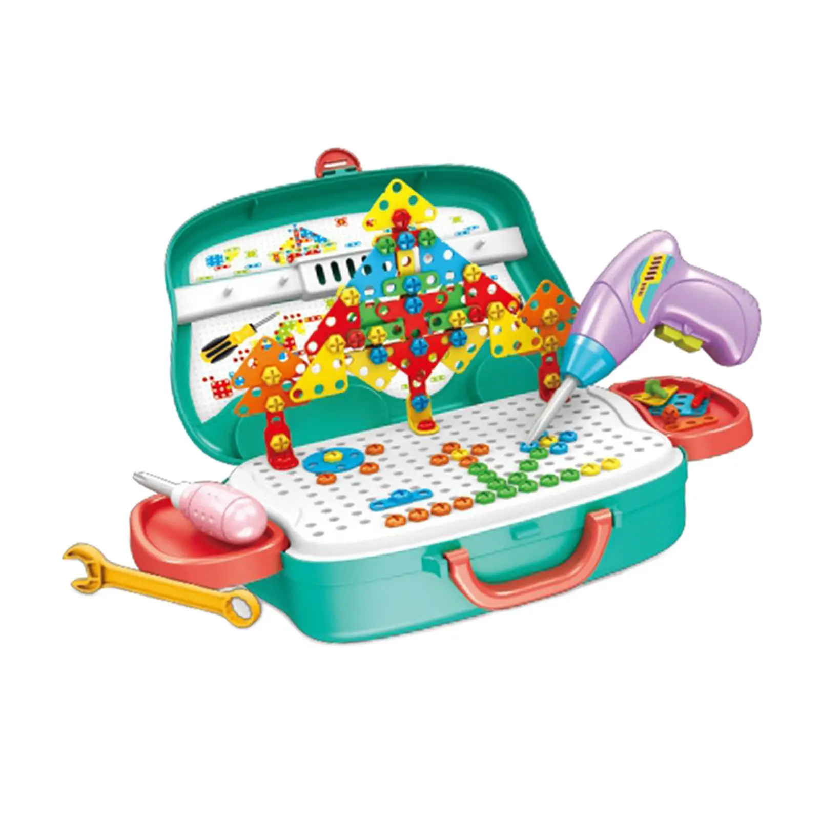 

Набор блоков с отверткой, набор электрической дрели «сделай сам», электрическая дрель, строительные игрушки, обучающие игрушки для строительства