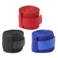 cotton boxing bandage wrist wraps combat protect boxing sport kickboxing muay thai handwraps training gloves 2 5m black blue red