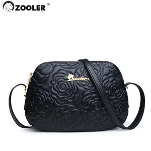 classic zooler shoulder cow leather bag luxury handbags women bags floral pattern bag ladies 2019 fashion bolsa feminina 2355 free global shipping