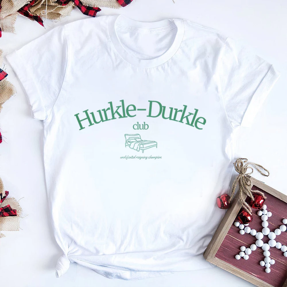 Футболка Hurkle Durkle Club Scottish Slang Stay in Bed Рубашка Anti-Hustle Забавные футболки с короткими