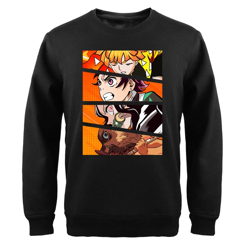 

Demon Slayer Swordsmith Anime Crewneck Sweatshirts 2023 Mens Tanjirou Mangas Kimetsu New Harajuku Oversize Tracksuit Moletom