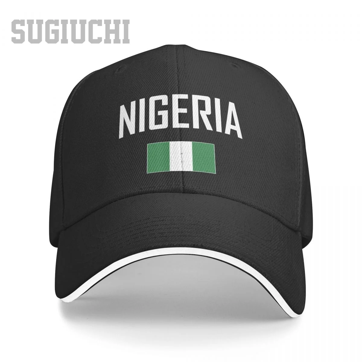 

Unisex Sandwich NIGERIA Flag And Font Baseball Cap Men Women Hip Hop Caps Snapback Golf Hat Fishing