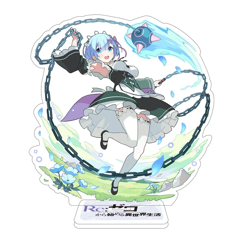 Hot Anime Animation Derivatives Acrylic Standing Plate Rem Ram Exquisite High Aesthetic Desktop Ornaments Beautiful Present