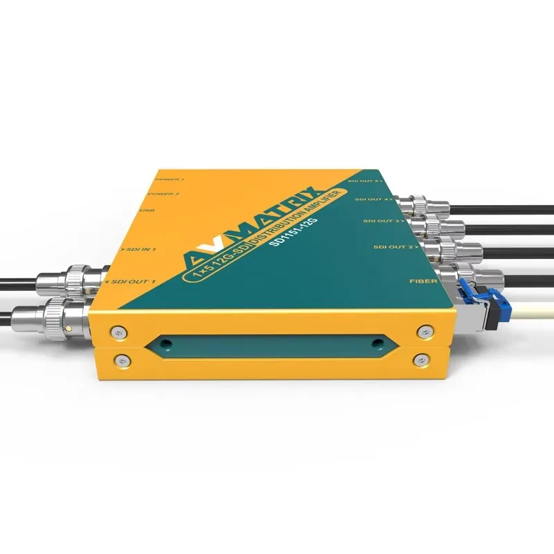 Avmatrix SD1151-12G Один вход на пять выходов 12G-SDI запирающий распределительный усилитель