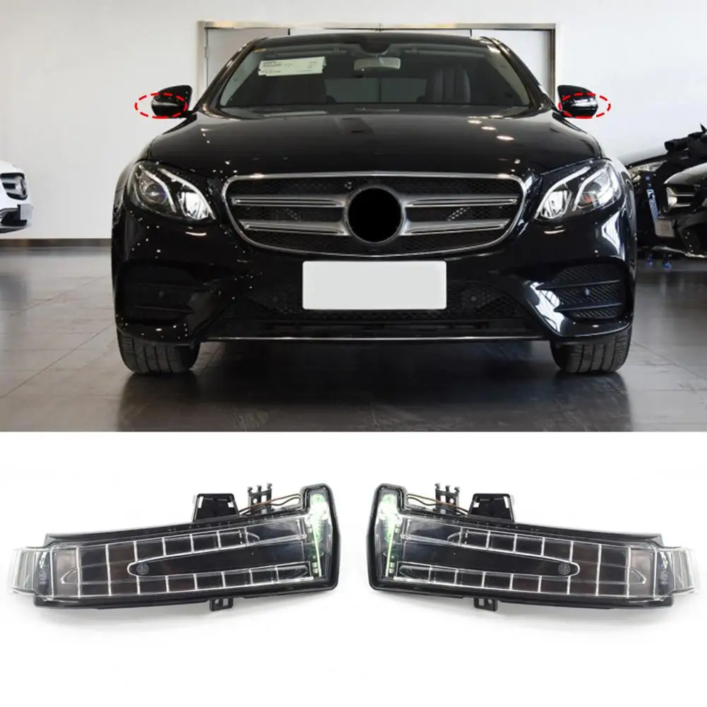 

Lightful Door Mirror Light Fine Workmanship Easy Installation ABS for Mercedes-Benz W212/164/204/205