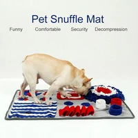 pet dog sniffing mat find food training blanket interactive play toys dog mat for relieve stress puzzle feeding pad dog puzzle